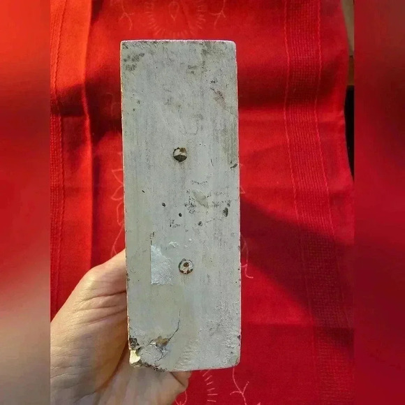 Hand Painted Wood Folk Art Santa Claus Statue - Picture 5 of 6